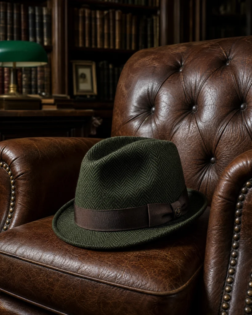 wool trilby hat